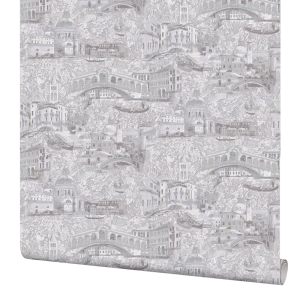 Обои флизелиновые Palitra Home Serra серые 1.06 м HC31051-24