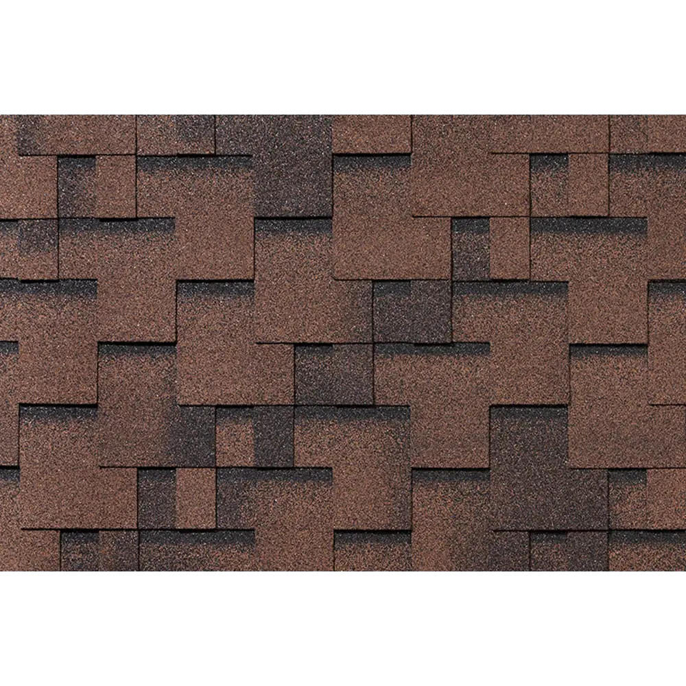Гибкая черепица Roofshield Эко Лайт Модерн коричневый с оттенением 3 м² STLM-2039732