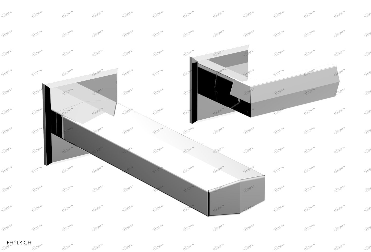 Комплект и ручки DIAMA Phylrich  184-16-026 Хромированный 