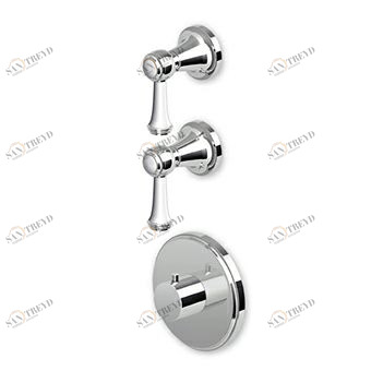 ZAM660 - R97821 Встраиваемый термостатический смеситель для душа 1/2 "с двумя запорными кранами. Zucchetti Agorà 