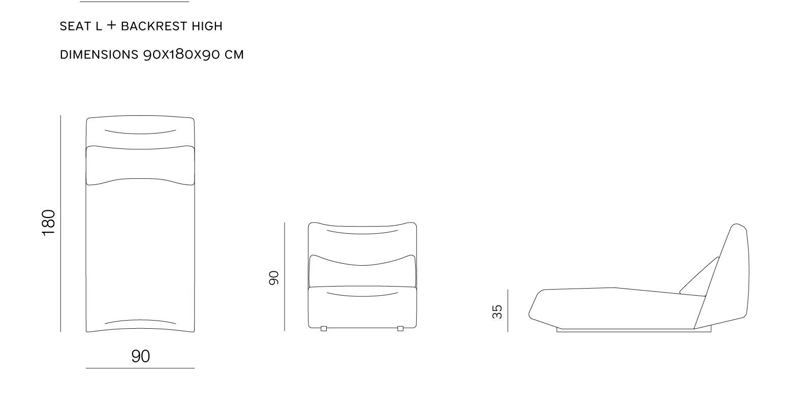 Модульный тканевый диван prostoria Absent ARCH-00025042 - Вид №8