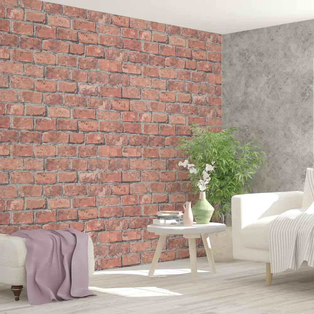 Обои флизелиновые Inspire Rock красные 1.06 м Cocktail 1 83617773 STLM-2165565 - Вид №3
