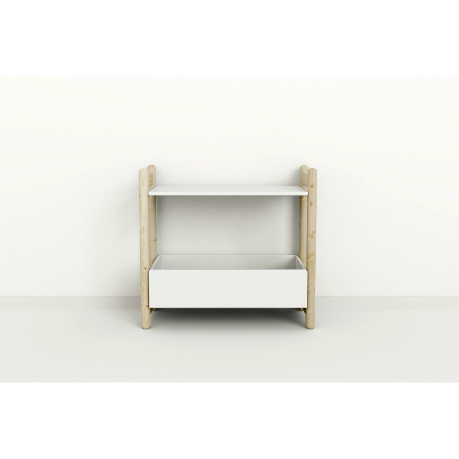 Гарнитур Mini D, 1 полка и 1 ящик-органайзер, лакированный Flexa 812620480 - Вид №1