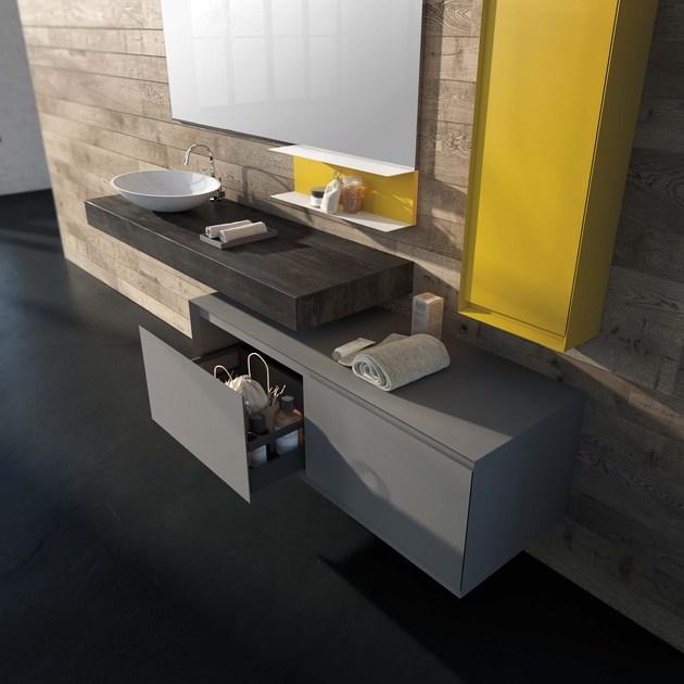 Mobiltesino Тумба под умывальник, лакированная Luxor 2.0 sun-id-1412056 - Вид №1