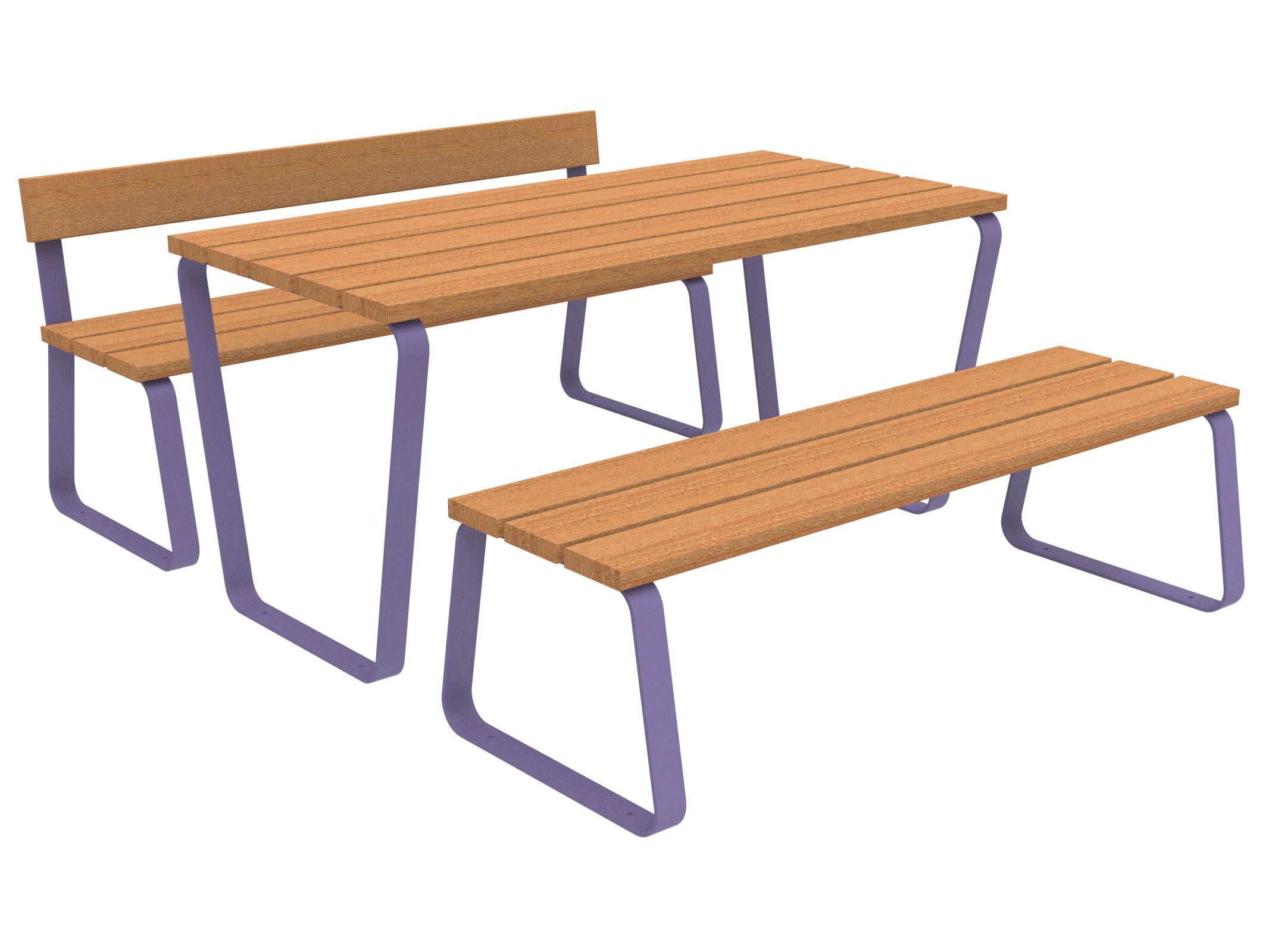 Стол для пикника со встроенными скамейками Lazzari Sunny ARCH-00041799 - Вид №6