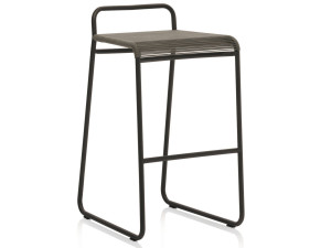 Высокий садовый табурет с веревкой с подставкой для ног