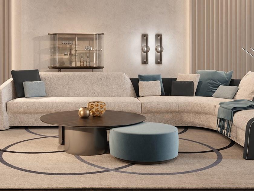 Reflex Круглый кожаный пуф sun-id-1486516 - Вид №3