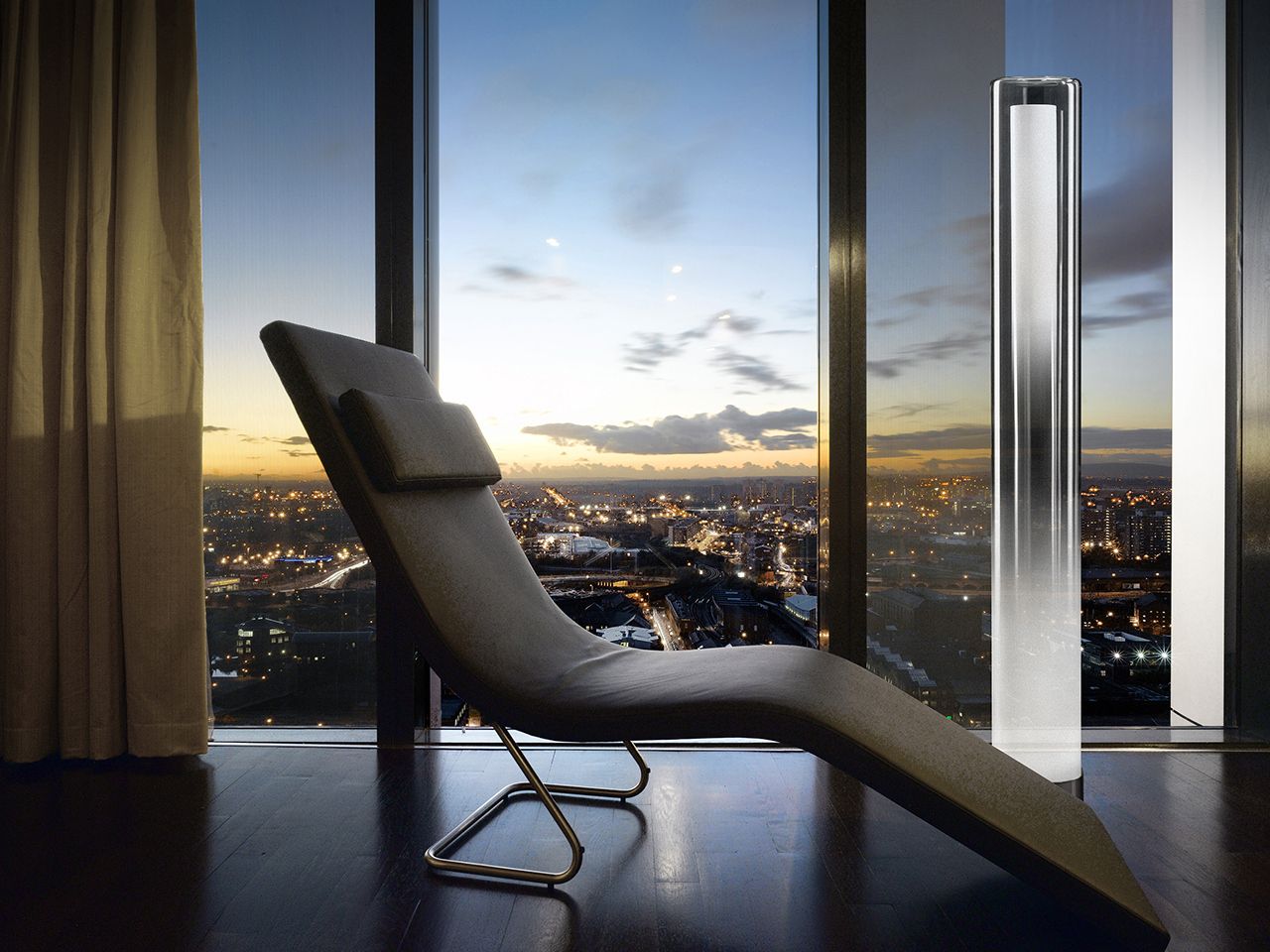 Стеклянный светодиодный торшер Italamp Gradient ARCH-00020891 - Вид №1