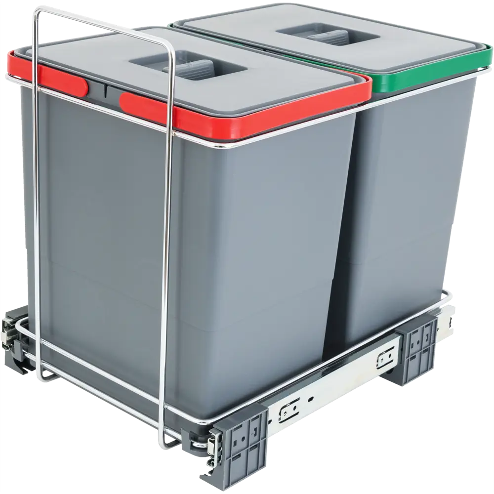 Santreyd Aff - Двухсекционный выдвижной контейнер для раздельного сбора мусора 2×18 л 83869498