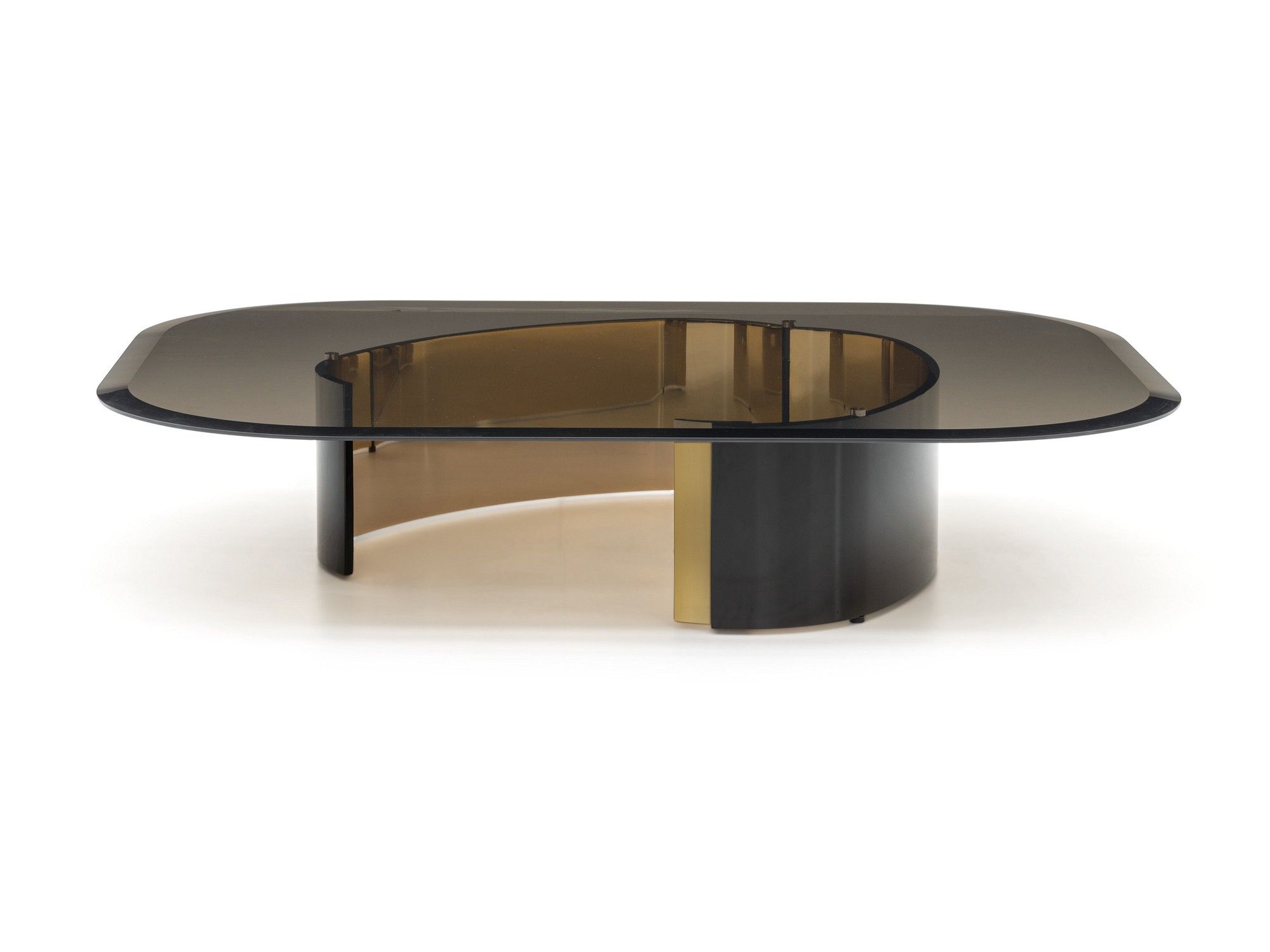 Прямоугольный стеклянный журнальный столик для гостиной Minotti BANGLE ARCH-00144226 - Вид №1