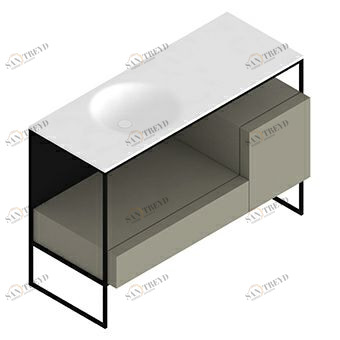 8MP303NETO Шкаф с металлической структурой Kos by Zucchetti Morphing