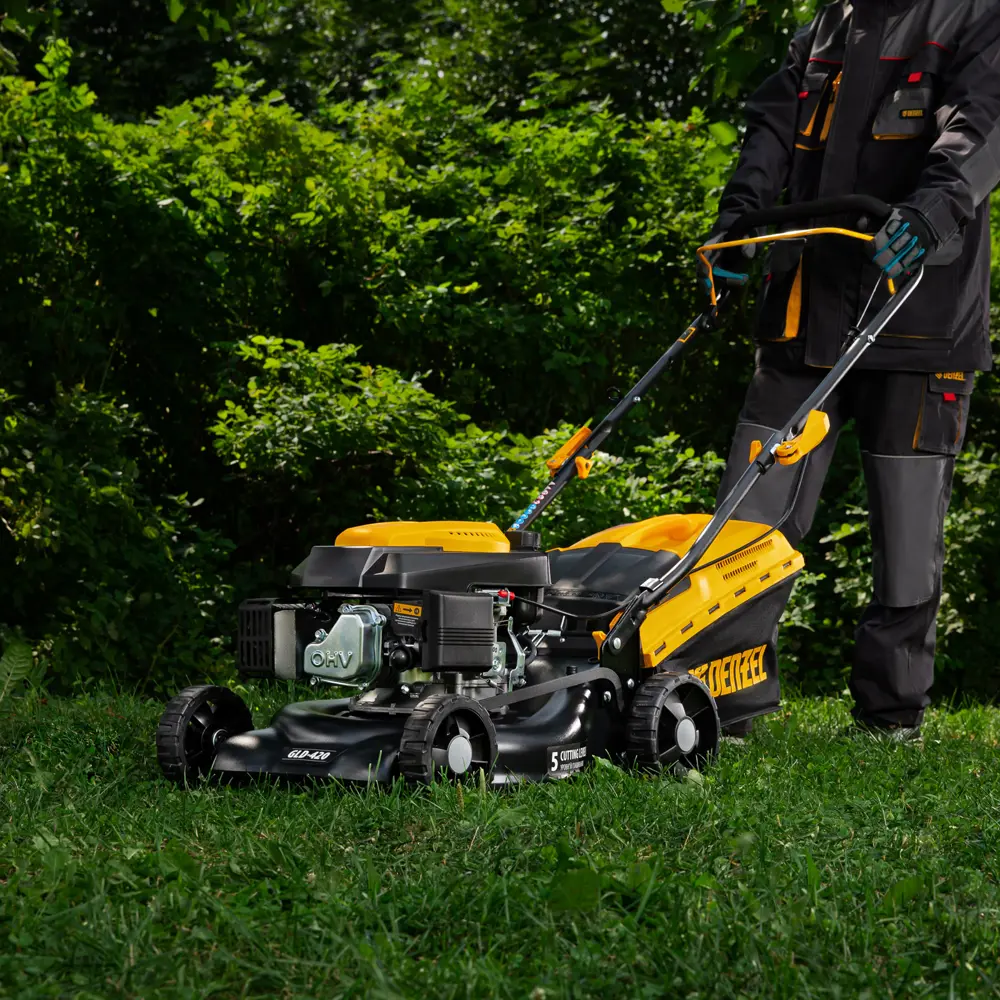 Газонокосилка бензиновая не самоходная Denzel GLD-420 4.5 л.с. 42 см STLM-2113430 - Вид №17