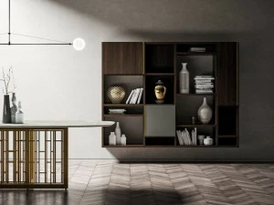 Dall'Agnese Подвесной лакированный стеллаж настенный Slim & speed up