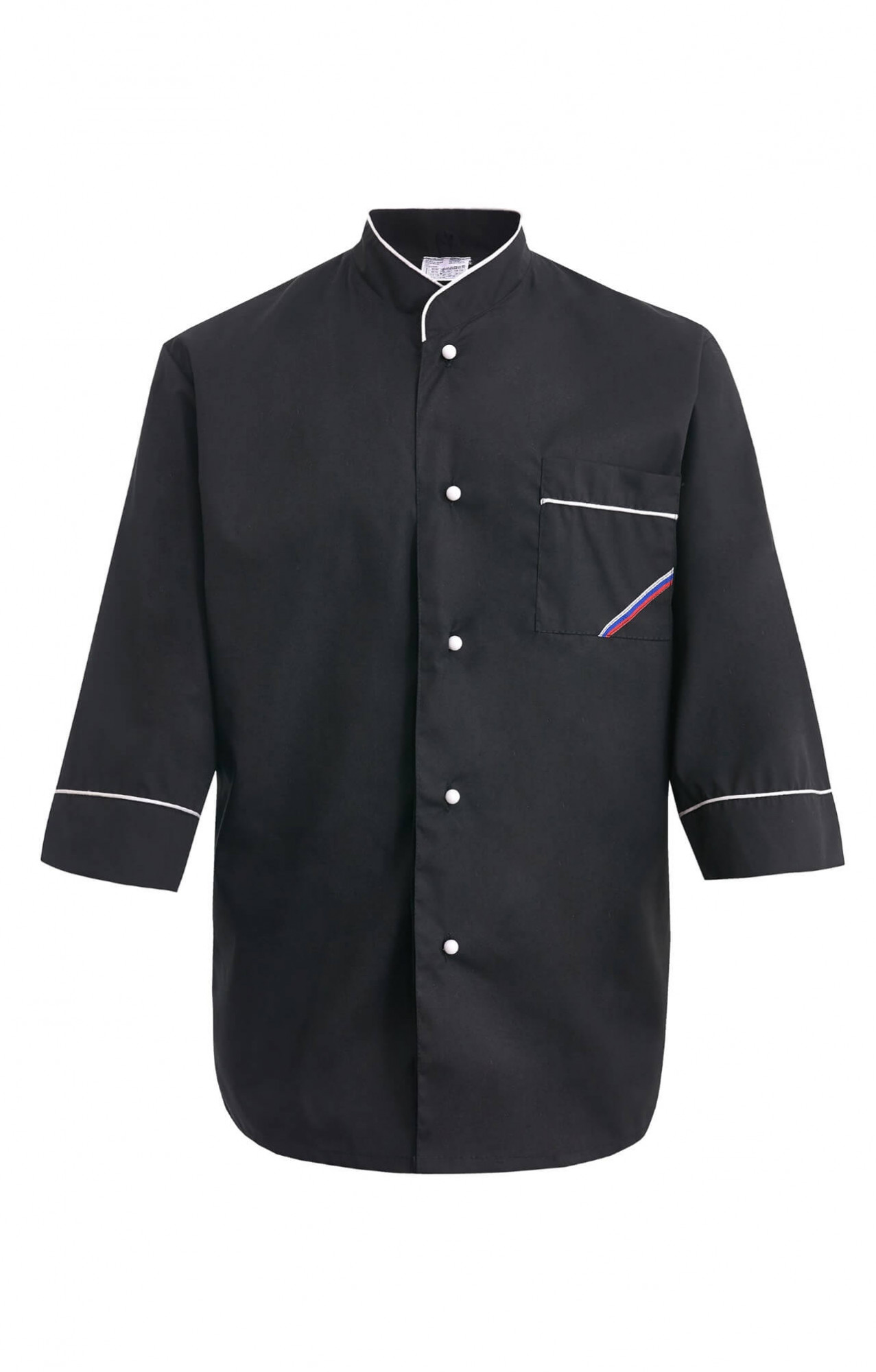 69107 Куртка поварская "Люкс-Лайт" черная  Повар  размер 60-62/170-176 Спецодежда 