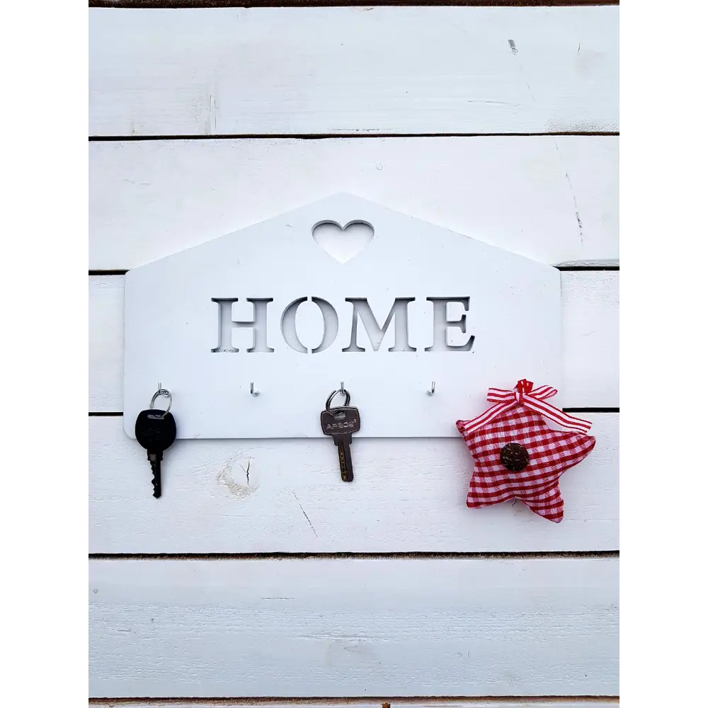Ключница Home 17x30x3 мм МДФ цвет белый 85097634 STLM-2008377 Santreyd  - Вид №2