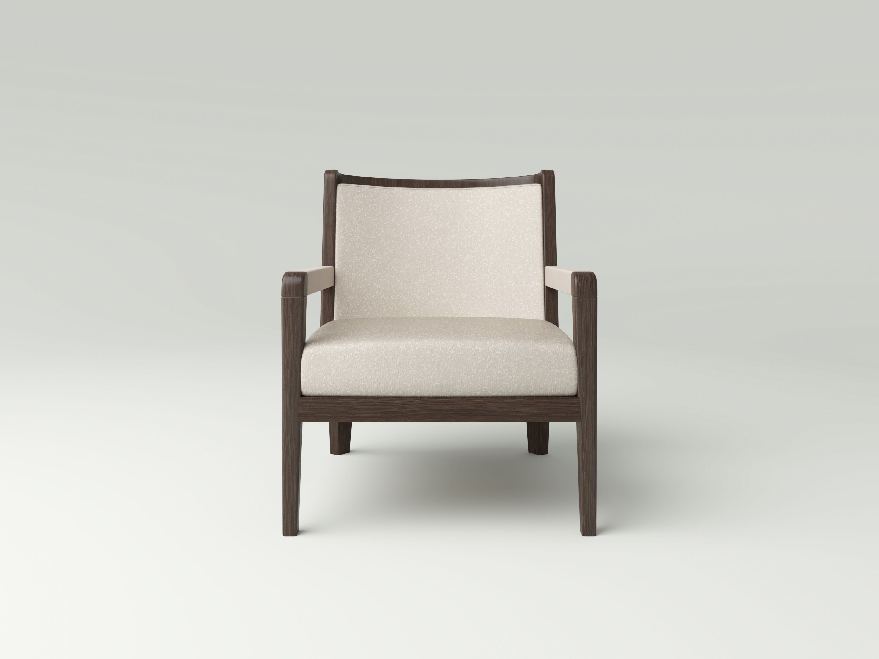 Кожаное и Дубовое кресло с подлокотниками NITZAN HOME OLAFUR ARCH-00038926 - Вид №1