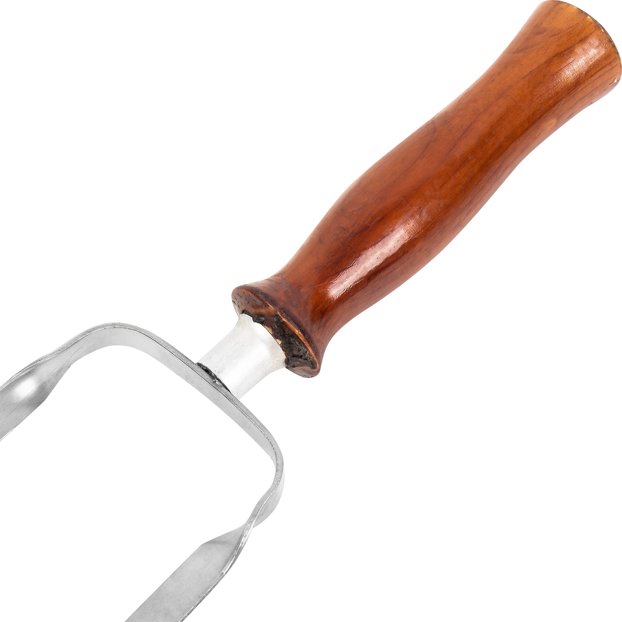 17912815 Шампур металлический 45 см двойной, с деревянной ручкой Santreyd  - Вид №1