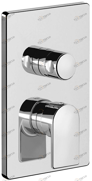 Fir Italia Смеситель для душа из латуни с переключателем и тарелкой Doda 67 6750178