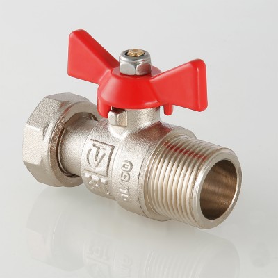 VT.260.N.0606 Кран шаровой с накидной гайкой и наружной резьбой Valtec 1"  - Вид №5