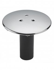 031000 000 00  Крышка сливного отверстия поддона с просверленным отверстием 60 мм, водозаборная труба, хромированный металл Valentin Хром