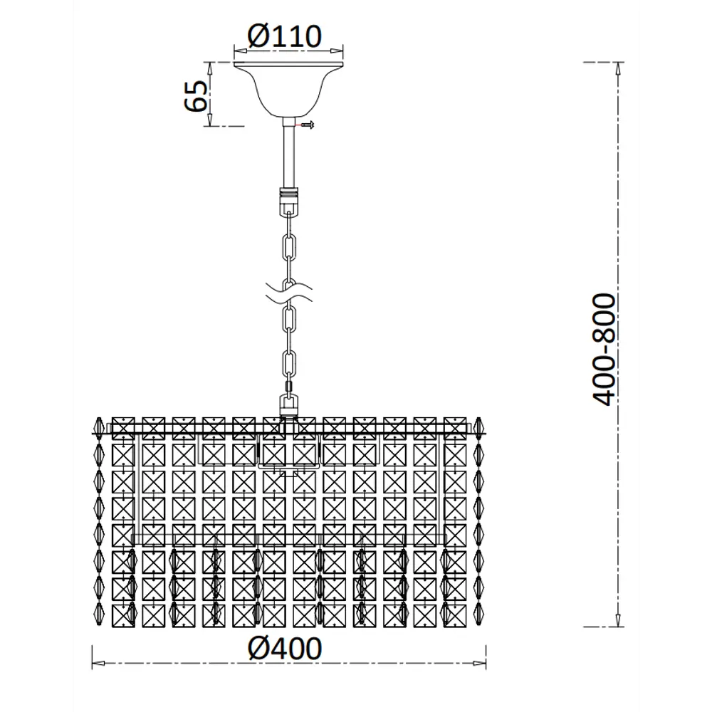 Escada Empire — хрустальная подвесная люстра с регулировкой высоты 89377547 STLM-1440726 - Вид №10
