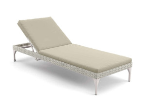 Садовая кровать с откидной спинкой из ткани