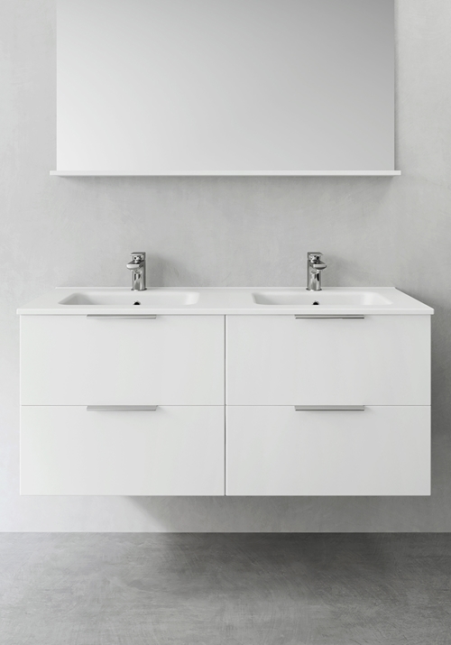 1390542 Шкаф Для Умывальника Форма Vitblank 1200D Hafa  Белый 