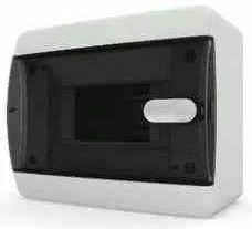 Бокс внешний на 2 модуля Tekfor (черная прозрачная дверь)