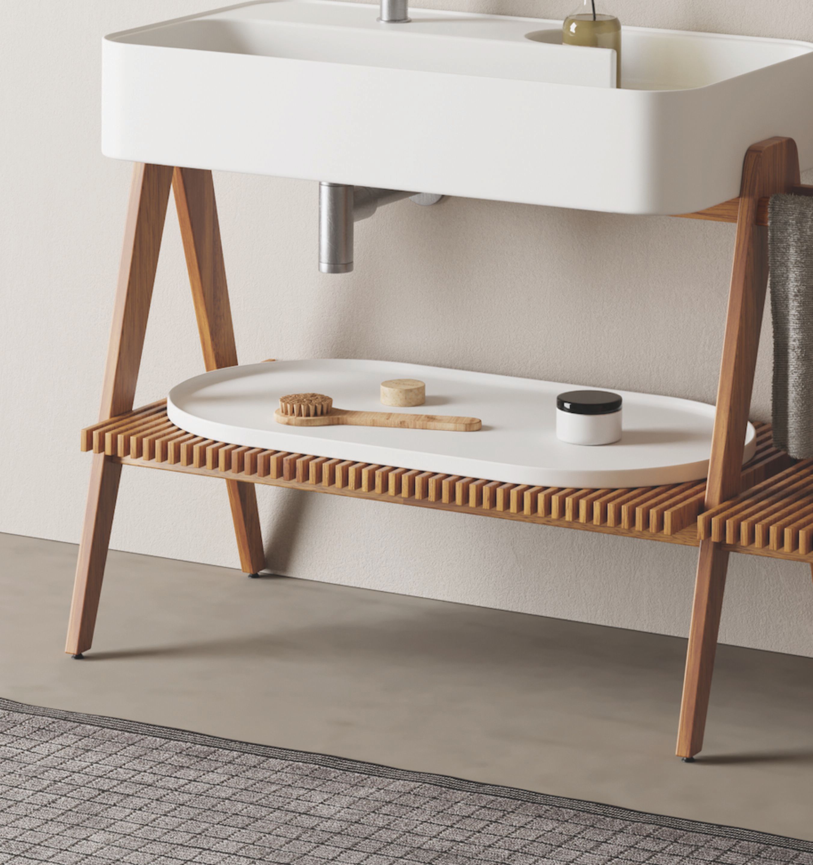 ARCH-00006410 Полка на борт ванны Nic Италия текстура - Вид №1