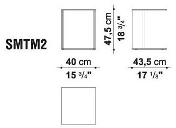 Maxalto Модульный квадратный журнальный столик из зеркального стекла Elios sun-id-1370640 - Вид №1