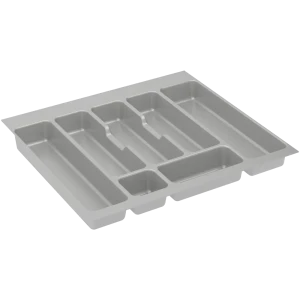 Лоток для столовых приборов Delinia 48.6x4.5x52.6 см пластик цвет серый 82043159 STLM-2117184