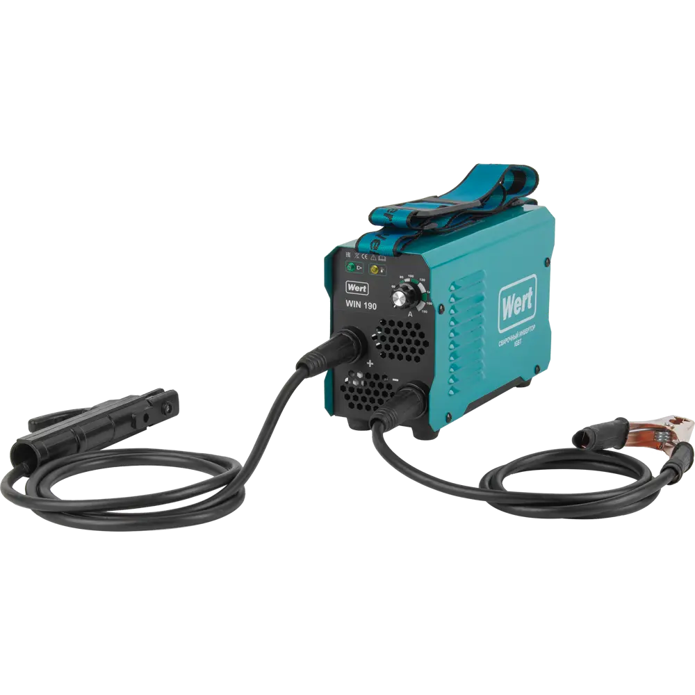 Сварочный аппарат инверторный Wert WIN 190 190 А до 4 мм с маской сварщика Elitech 100 STLM-2161364 - Вид №1