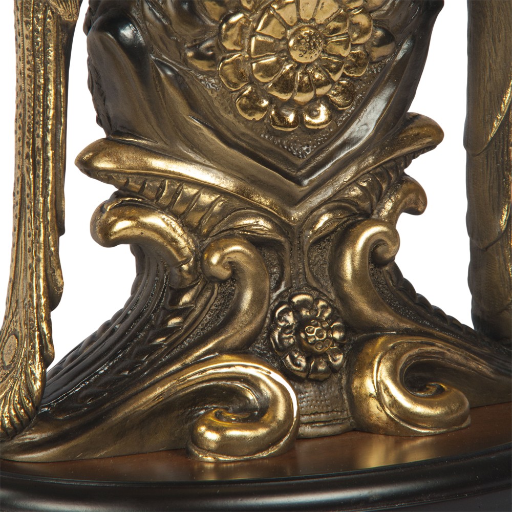 43007 Часы настольные Павлины Бронза BOGACHO 4627138242339 - Вид №5