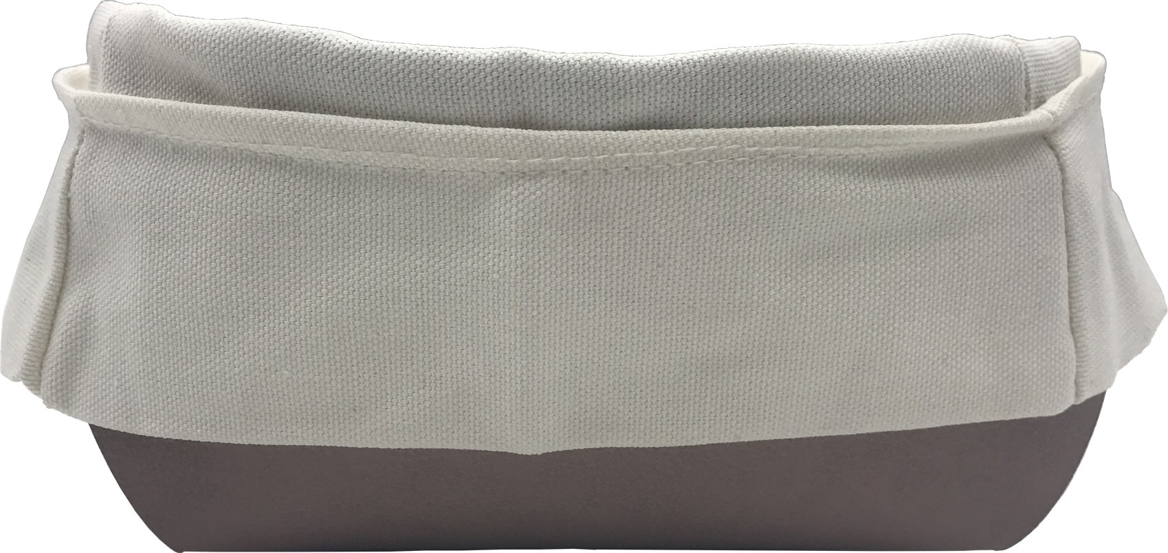 10646804 ADJ Хлебница со съемным мешочком из льна, 17х17см, пепельная роза Кожа искусственная 