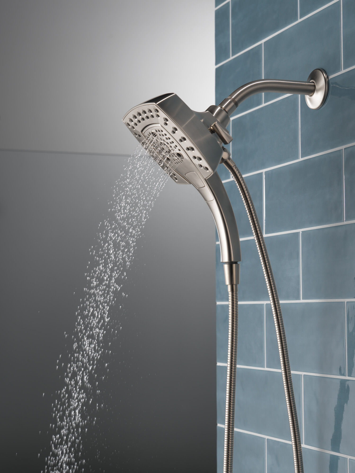 58474-SS H2Okinetic® In2ition® Душ два в одном с 5 настройками Delta Faucet Universal Showering Нержавеющая сталь  - Вид №14
