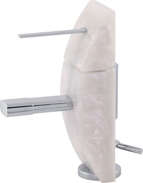 7350-200 Mariner Eau de Mariner, однорычажный смеситель для раковины с донным клапаном, цвет белый жемчуг 