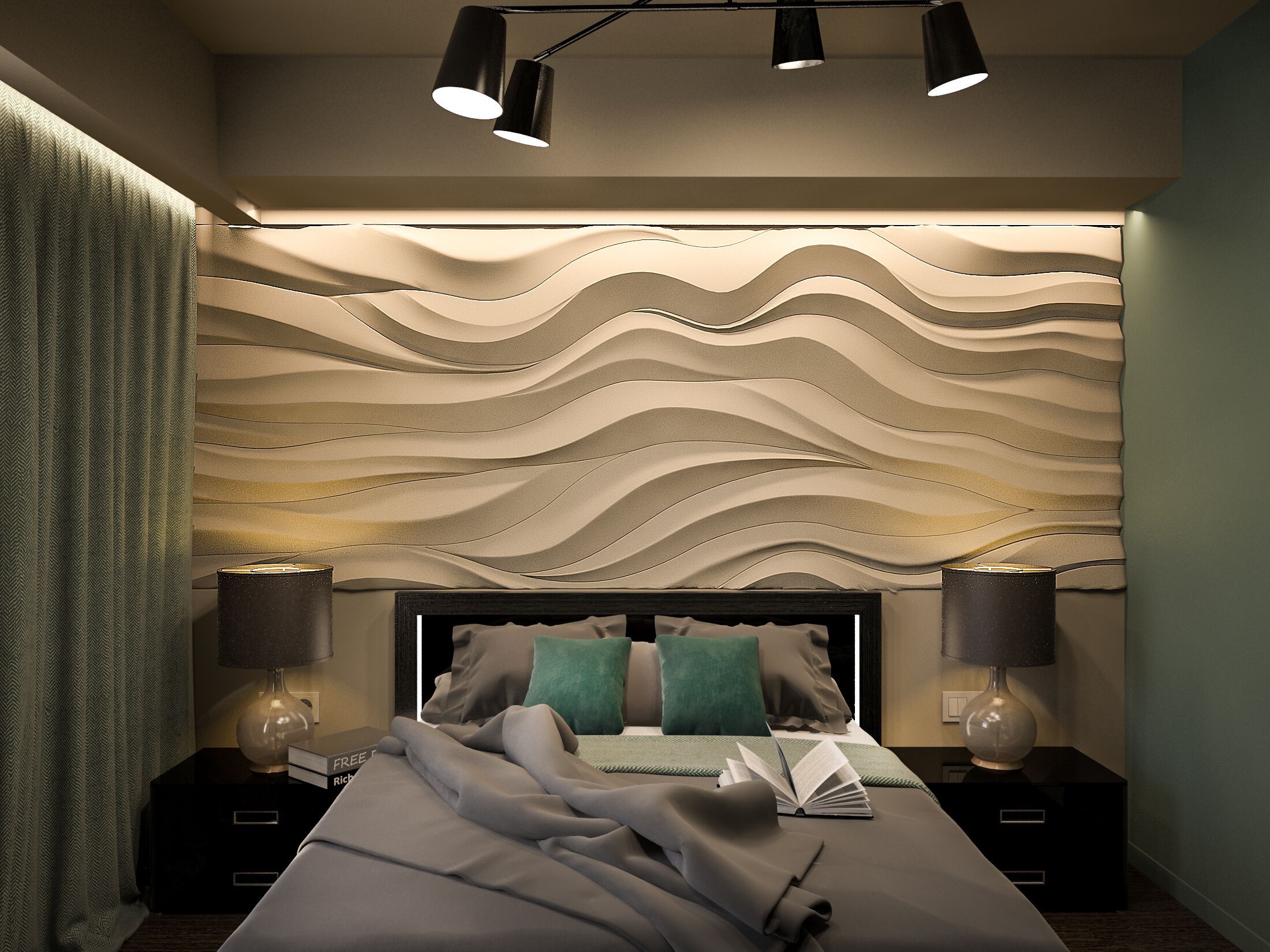 Трехмерная декоративная гипсовая панель WallDeco JERSEY ARCH-00025458