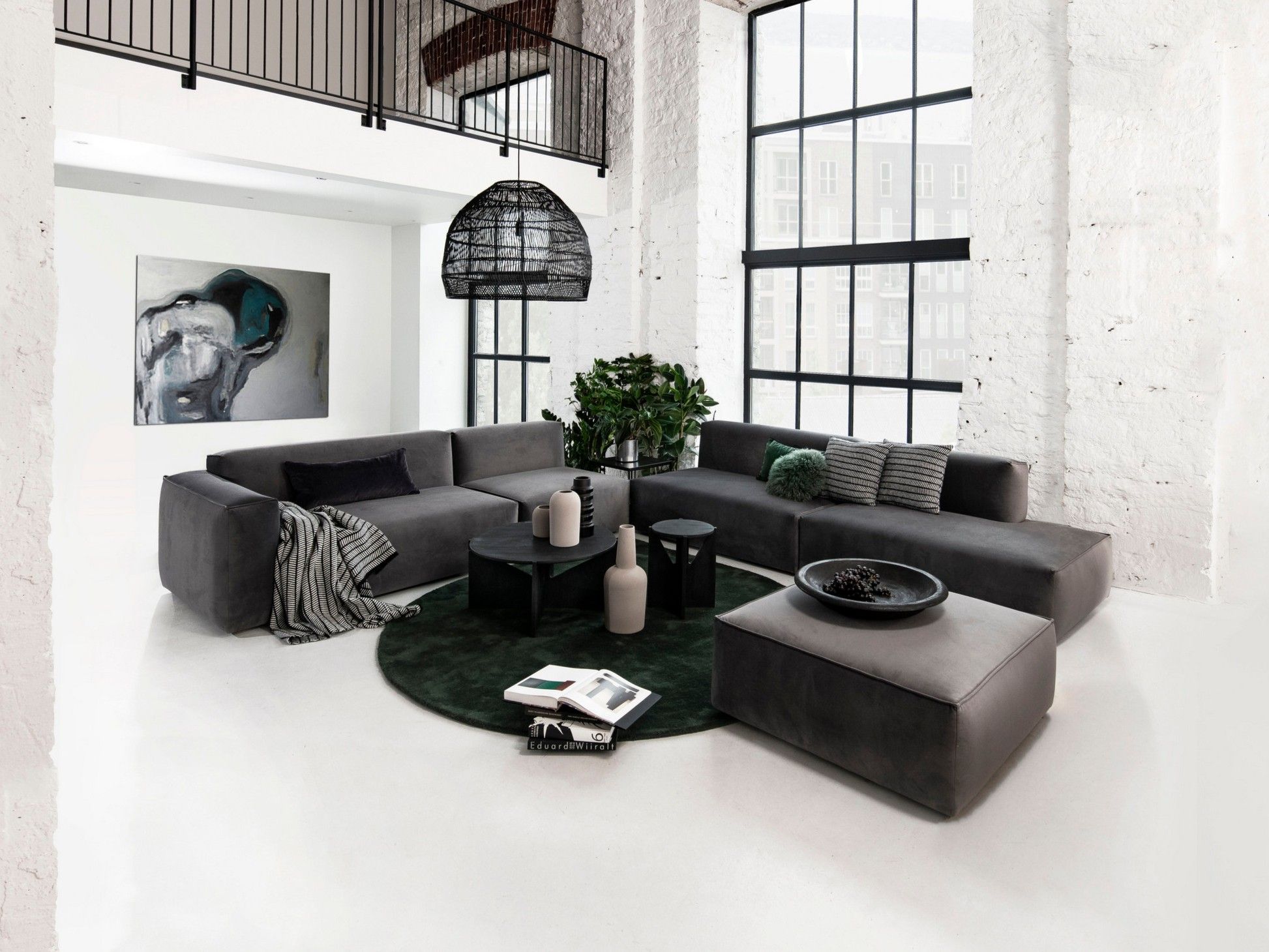 Модульный бархатный диван Intuit by Softrend Дон ARCH-00022924