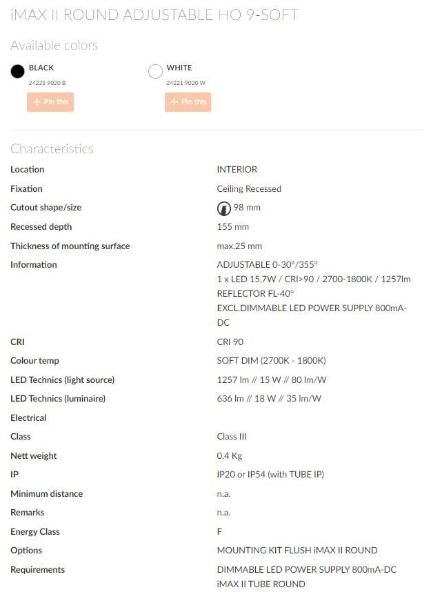 Регулируемый светодиодный прожектор Deltalight iMAX ARCH-00010169 - Вид №8