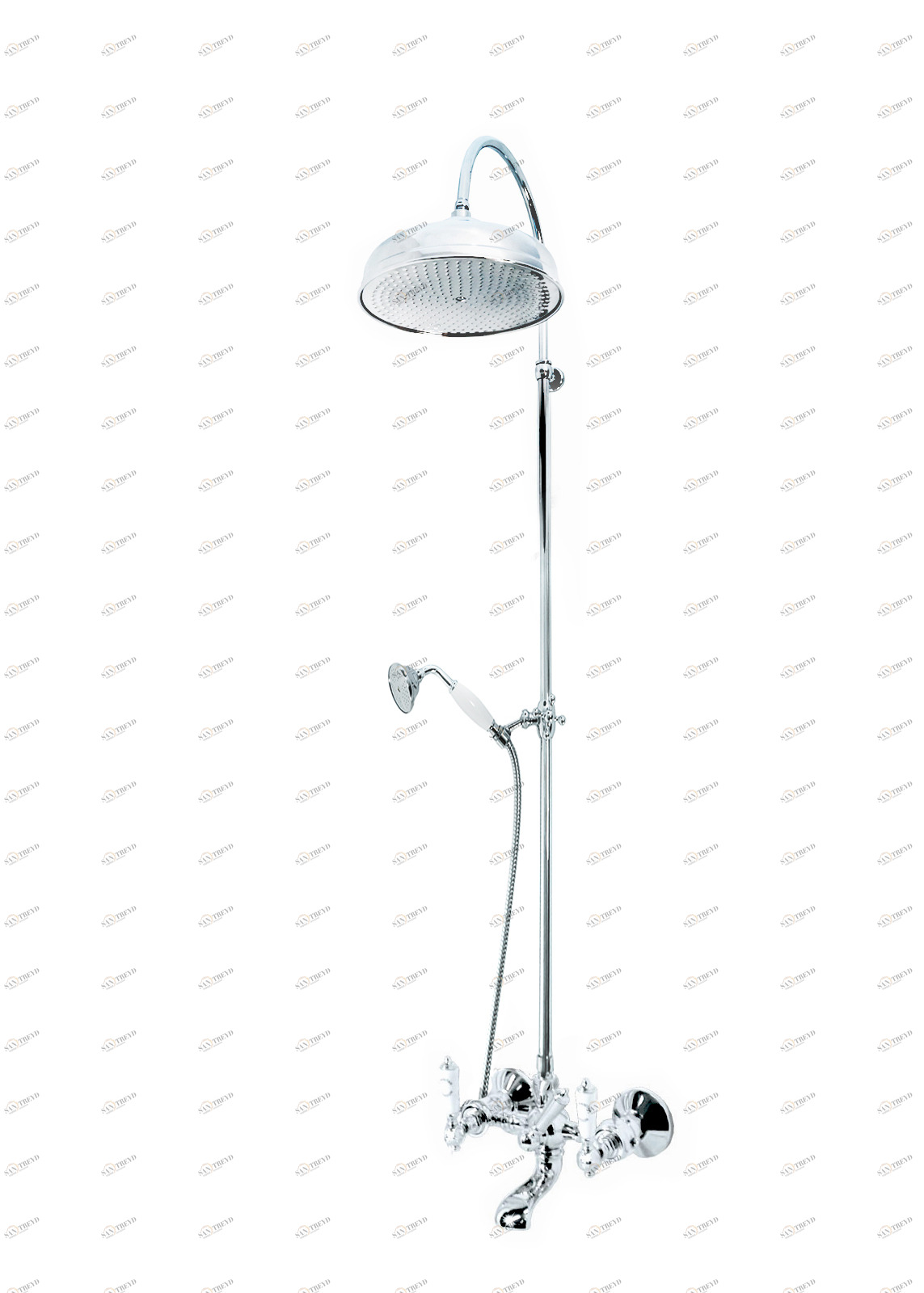 Gentry Home Смеситель для раковины мостик на 2 отверстия 200мм Berkeley  GH100955 