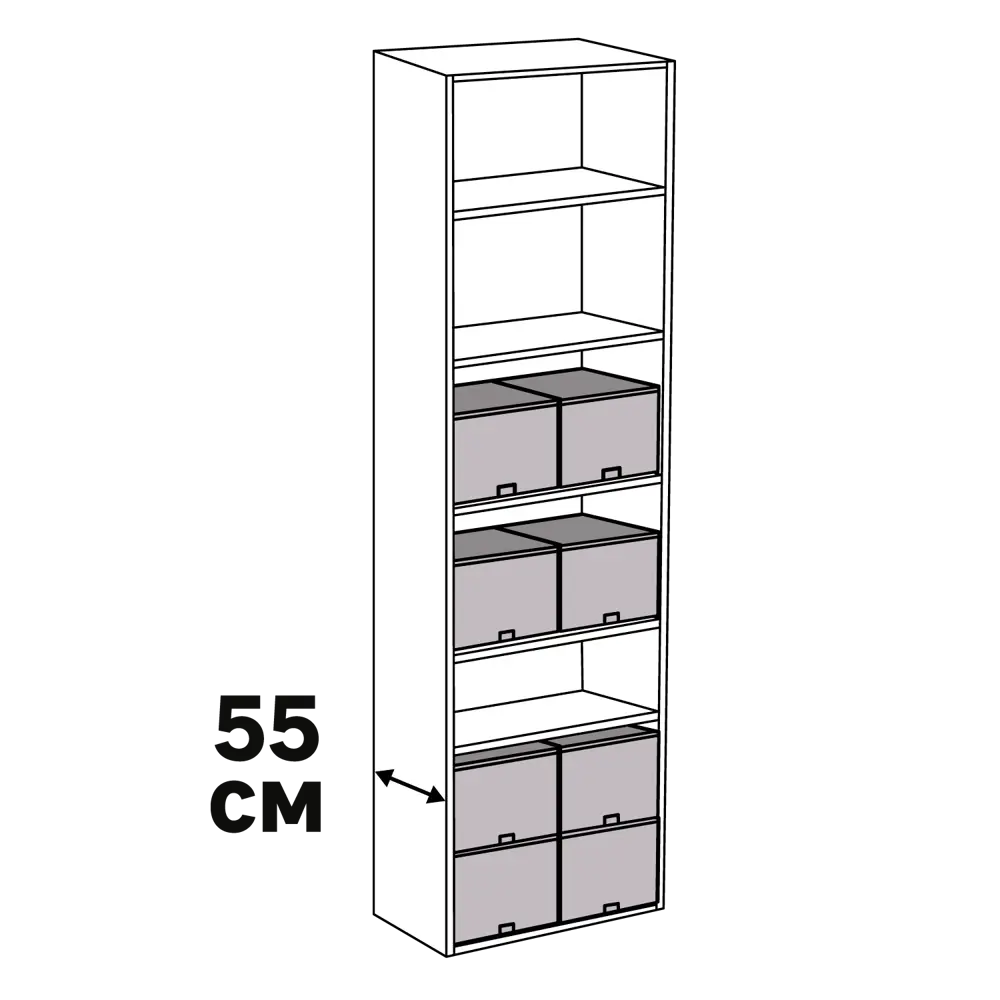 KONSENSA Органайзер для шкафа 34,5×51,5×16 см - умное хранение вещей 89397832 STLM-1570141 - Вид №5