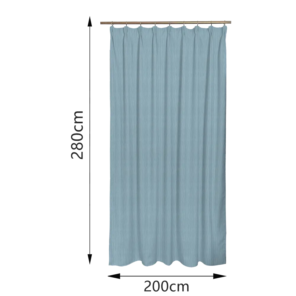 Штора на ленте Inspire Mayli 200x280 см цвет голубой 83561989 STLM-2206070  - Вид №2