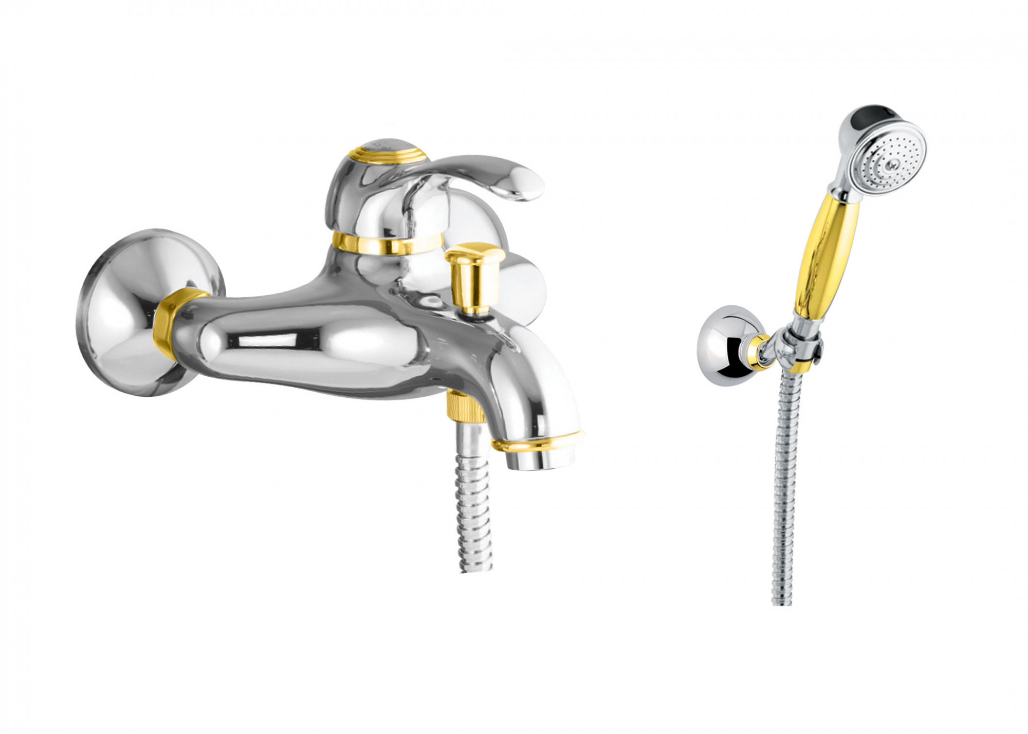 47CO5103 Смеситель для ванны , хром-золото Fiore JAFAR 