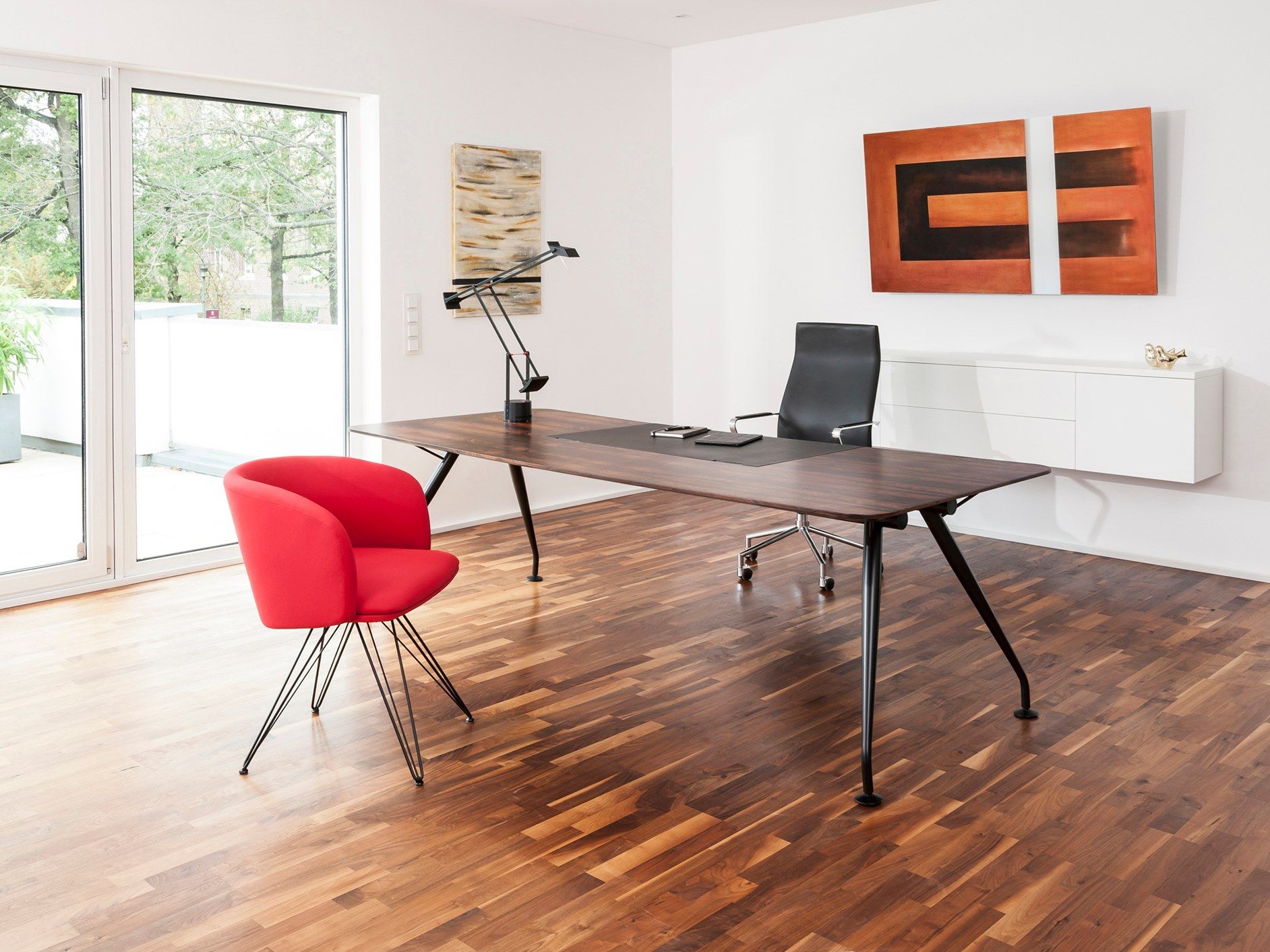 Деревянный прямоугольный рабочий стол Spiegels .sun ARCH-00034387 - Вид №1