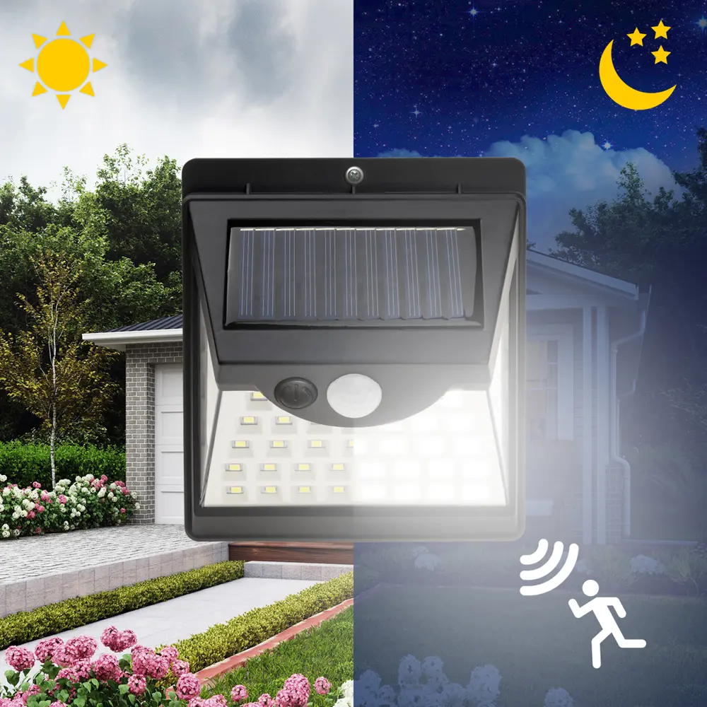 Светильник светодиодный уличный Duwi Solar LED на солнечных батареях 8Вт 6500К 330Лм IP65 датчик движения черный 83972974 STLM-2157102  - Вид №3