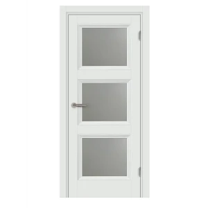 Комплект двери Трилло со стеклом 60x200 см Hardflex белый с добором 200 мм 89432036 STLM-2002638