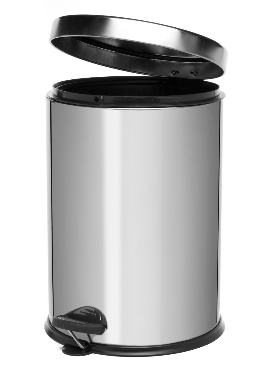 Вёдра с педалью и крышкой Cassiopea 12L Chrome NAVAKO 11505 - Вид №1