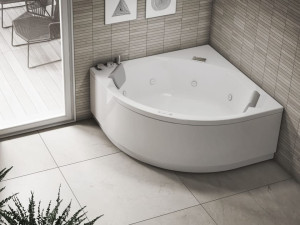 Угловая ванна с гидромассажем