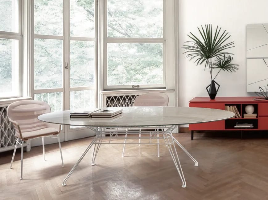 Обеденный стол из стали и дерева Bontempi Casa SANDER ARCH-00029364 - Вид №3