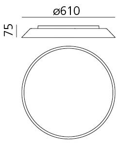 Artemide Светодиодный потолочный светильник прямого света из метакрилата Febe sun-id-1445264 - Вид №2